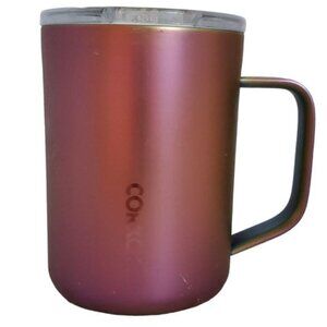 Corkcicle Dragonfly Nebula Travel Mug Cup Tumbler Handle HOT COLD 16 OZ